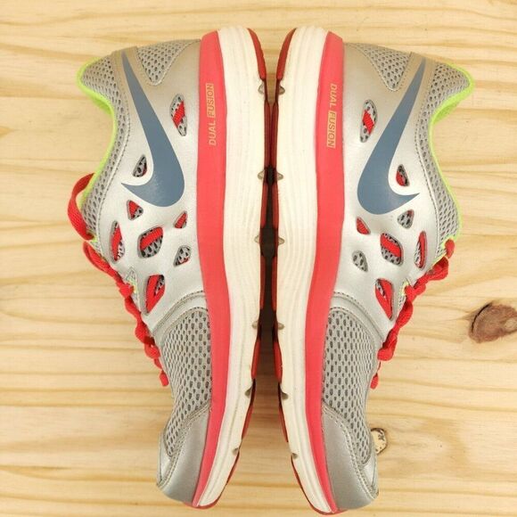 Nike Dual Fusion Lite Women's Running Shoes Sz 8 Gray Sneakers Athletic Running - Picture 6 of 9